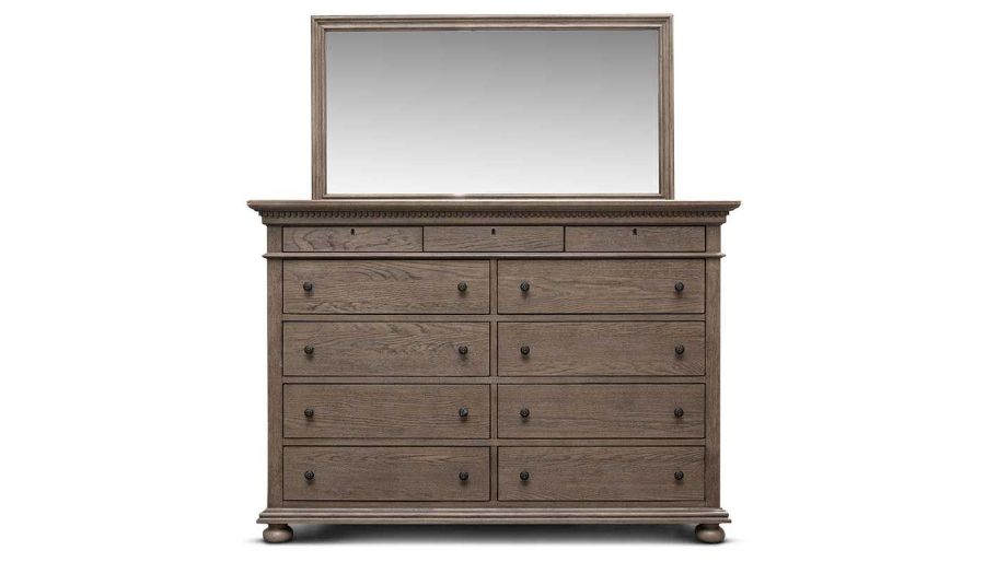 Picture of Ava II Grey King Bed, Dresser, Mirror & Nightstand