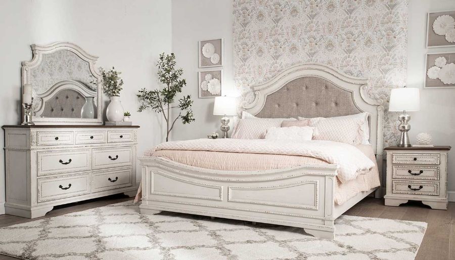 Picture of Annette Bed, Dresser, Mirror & Nightstand
