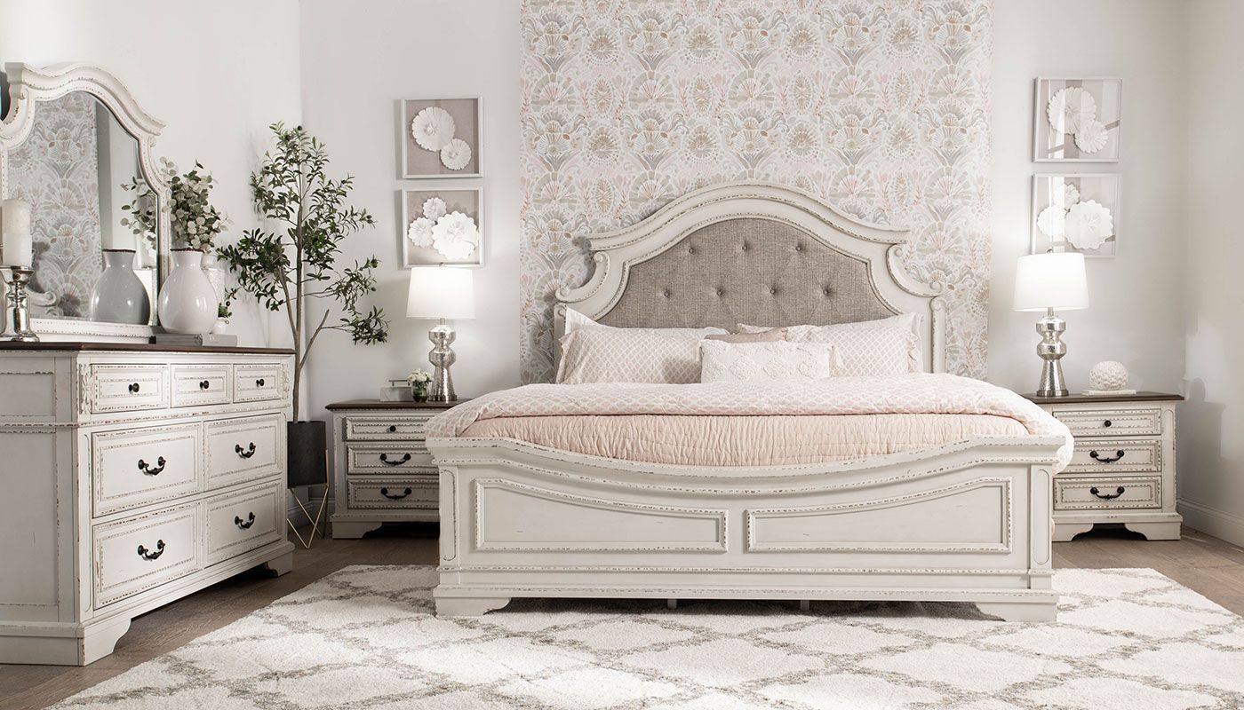 Huntington Beach Bed, Dresser, Mirror & Nightstand - Home Zone Furniture -  Furniture Stores serving Dallas, Fort Worth and Northeast Texas