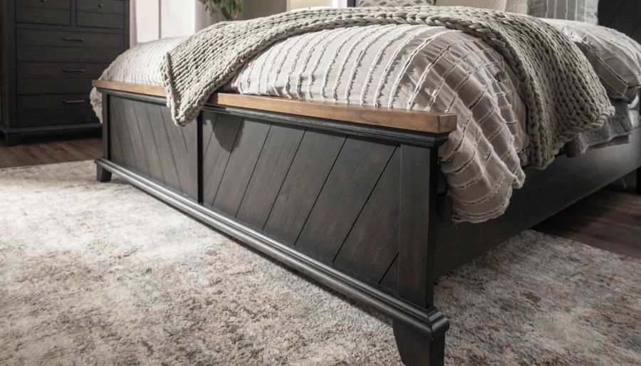 Picture of Bear River Brown King Bed, Dresser, Mirror & 2 Nightstands