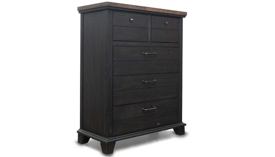 Picture of Bear River Brown King Bed, Dresser, Mirror, Nightstand & Chest