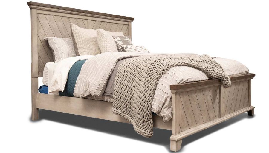 Picture of Bear River White King Bed, Dresser & Mirror