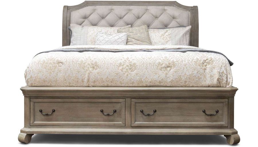 Imagen de Bocelli Queen Storage Bed, Dresser, Mirror & 2 Nightstands