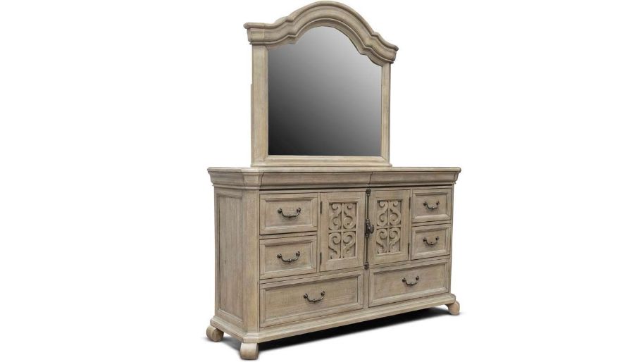 Imagen de Bocelli Queen Storage Bed, Dresser, Mirror, Nightstand & Chest