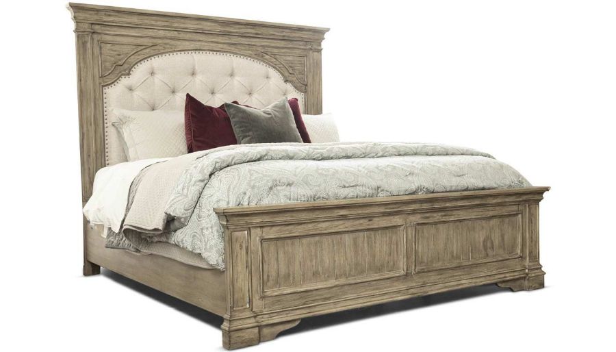 Imagen de Florence Driftwood Queen Bed, Dresser, Mirror, Nightstand & Chest
