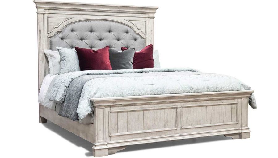 Picture of Florence White King Bed, Dresser, Mirror & Nightstand