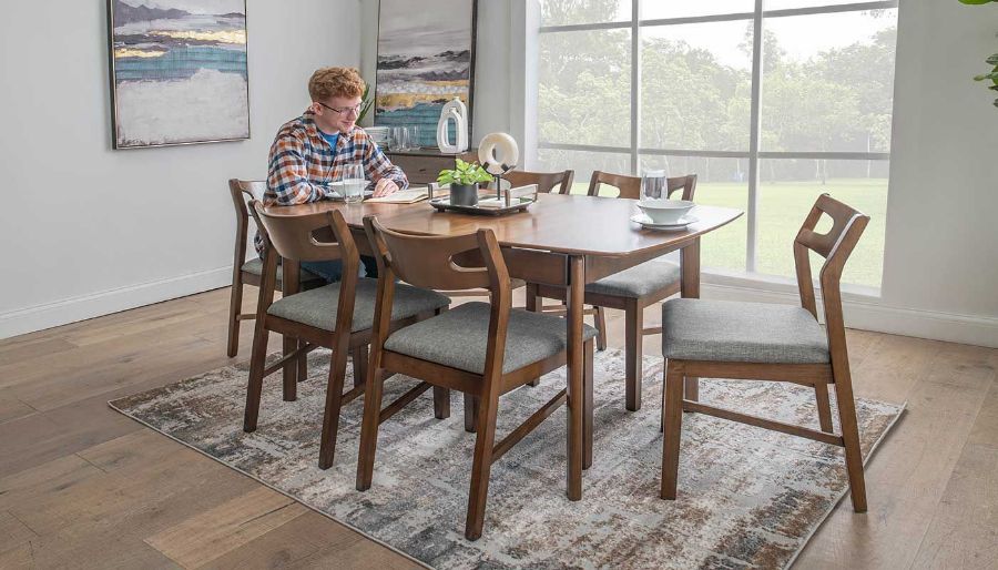 Picture of Slip Leaf Dining Height Table & 6 Side Chairs