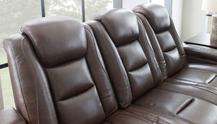 Picture of El Patron Brown Power Sofa, Loveseat & Recliner