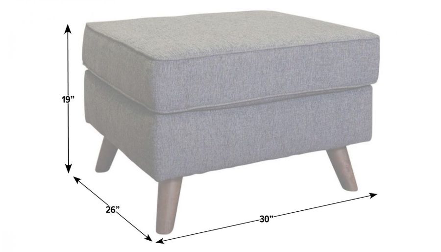 Picture of Hollywood Graphite Ottoman