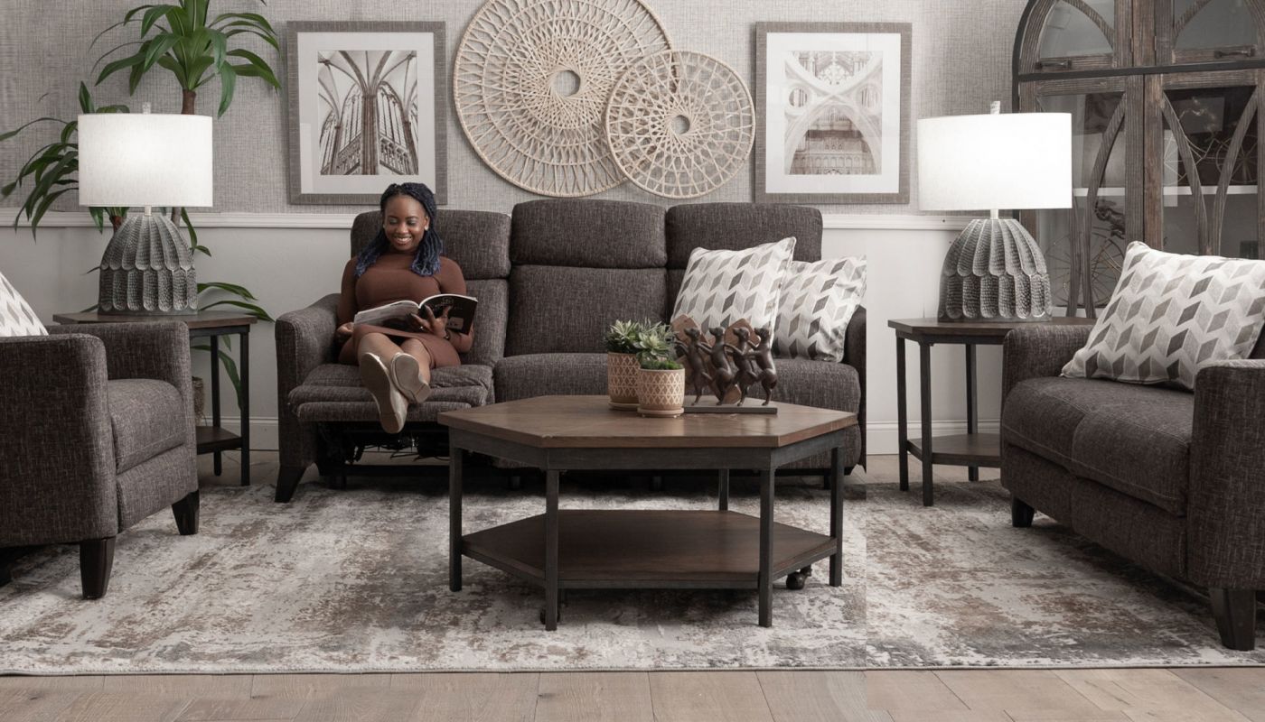 Santa Fe Power Reclining Loveseat - Home Zone Furniture