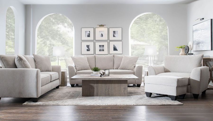 Picture of SLT Ivory Sofa, Loveseat & Chair