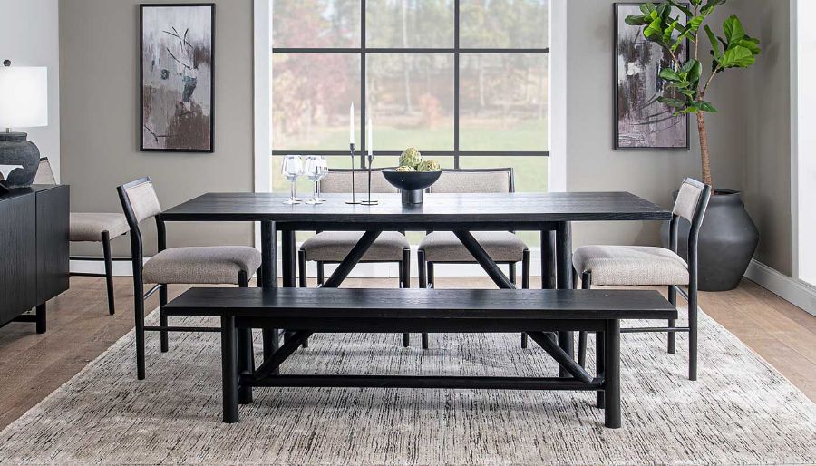 Imagen de Mika Dining Height Table, 4 Side Chairs & 1 Bench