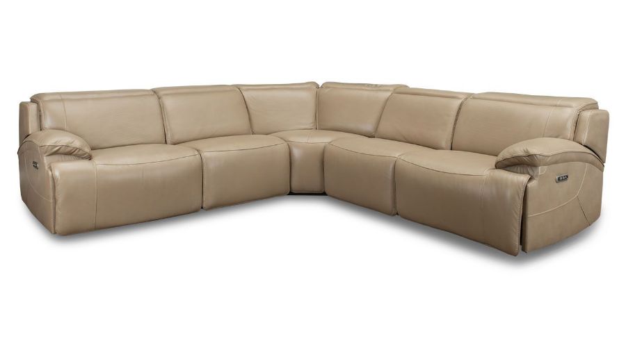 Picture of Ibiza II Leather 5-Piece Power Sectional