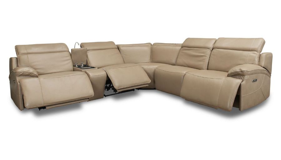 Picture of Ibiza II Leather 6-Piece Power Sectional