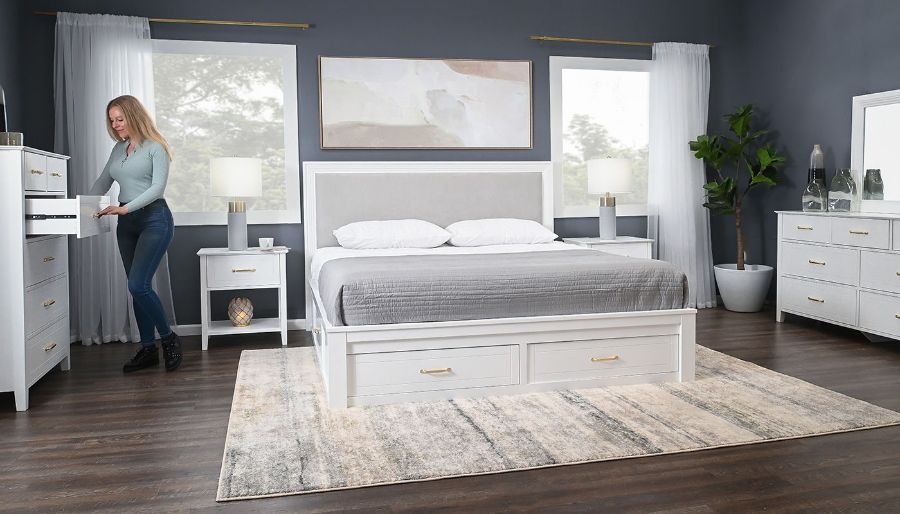 Picture of Wesley King Bed, Dresser, Mirror, Nightstand & Chest