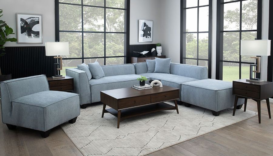 Picture of Rock & Roll Stone 3PC Sectional & Ottoman
