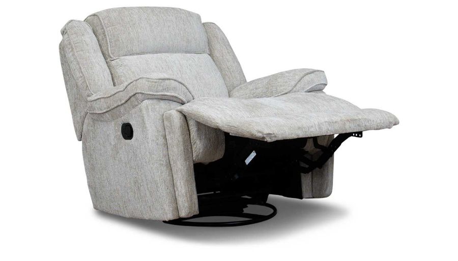 Picture of Easthill Beige Swivel Recliner