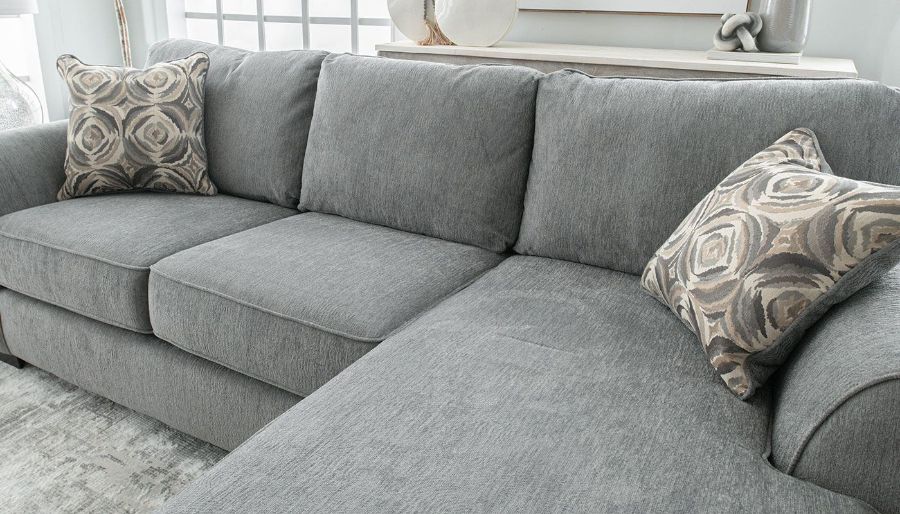 Picture of Belton Smoke Sofa with Chaise