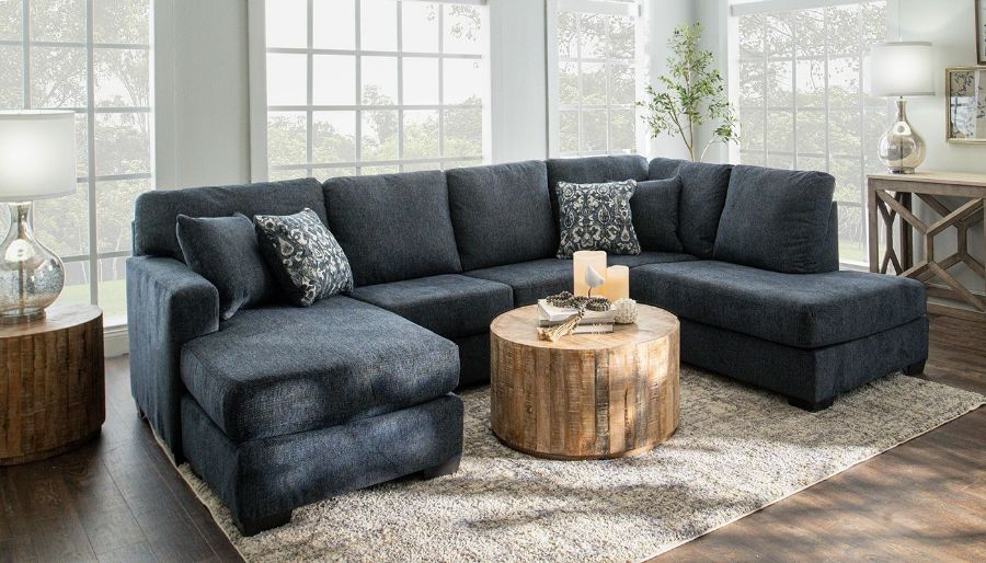 Picture of Dalhart Navy Dual Chaise Sectional