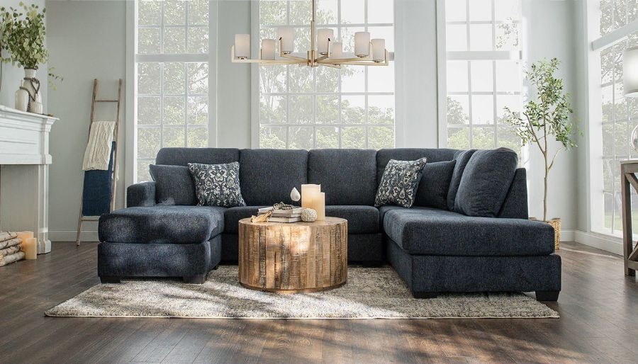 Picture of Dalhart Navy Dual Chaise Sectional