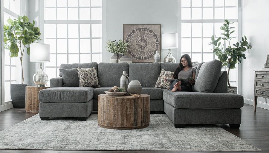 Picture of Dalhart Smoke Dual Chaise Sectional