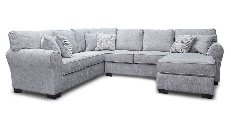 Picture of Heath Platinum Sectional with Right Arm Facing Chaise