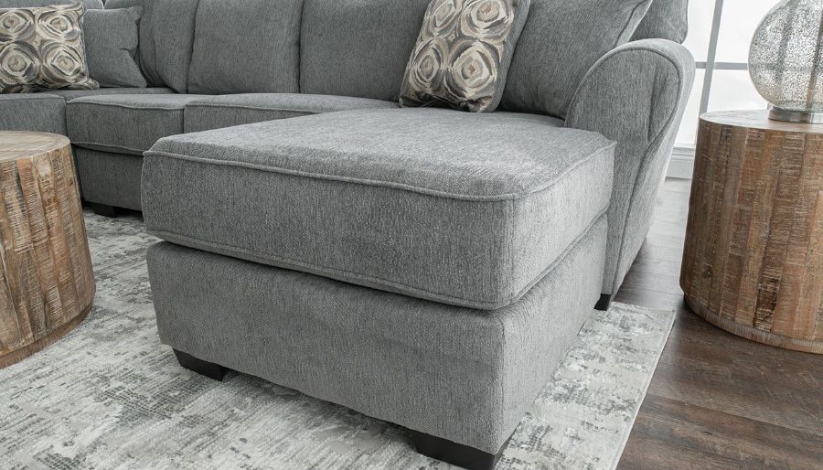 Picture of Heath Smoke Sectional with Right Arm Facing Chaise
