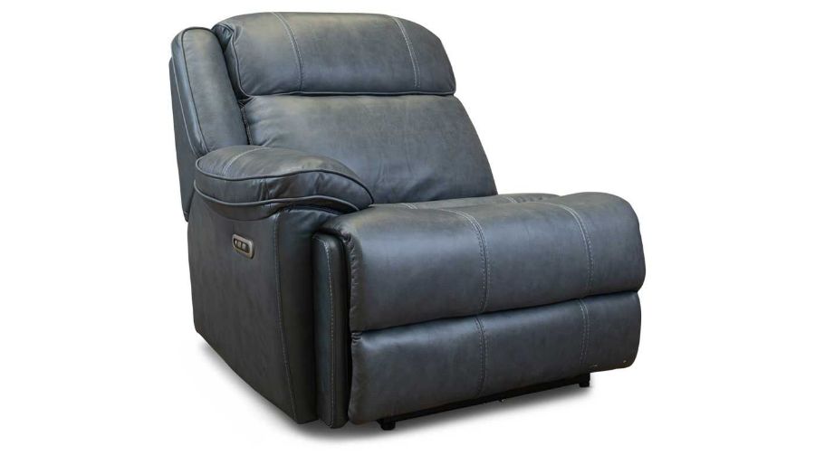 Picture of Easthill Navy Leather Left Arm Facing Power Recliner