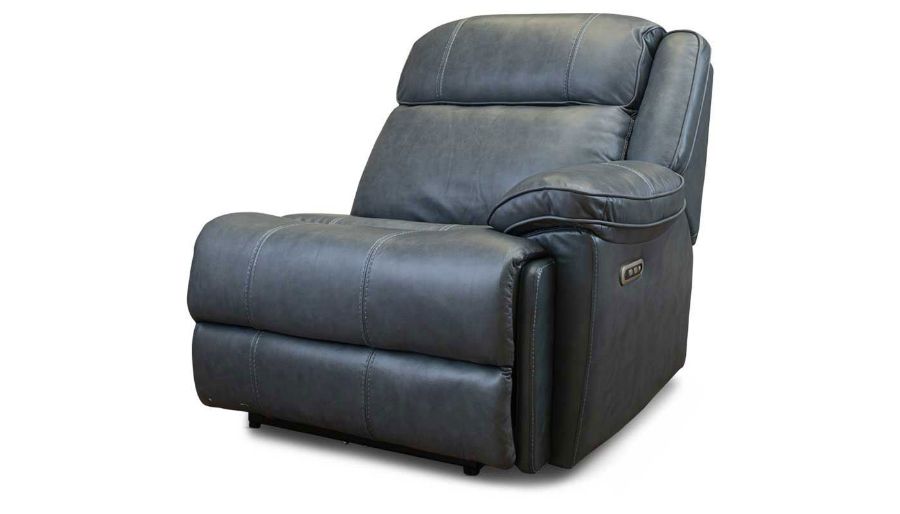 Picture of Easthill Navy Leather Right Arm Facing Power Recliner