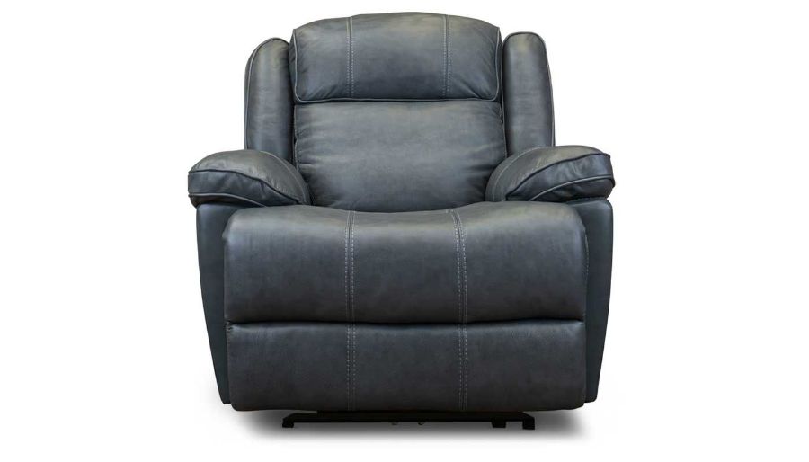 Picture of Easthill Navy Leather Power Recliner