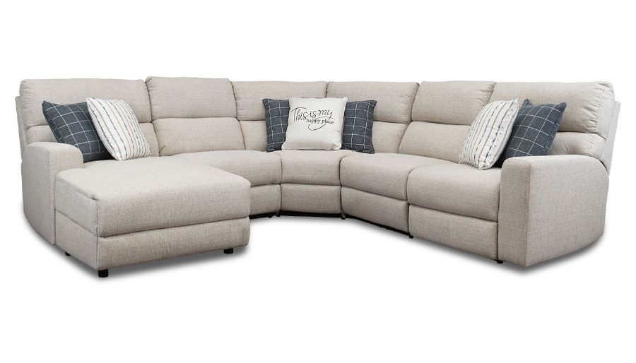 Imagen de Modern Cottage Power 5-Piece Sectional with Chaise